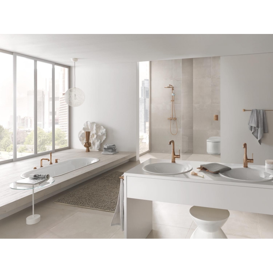 GROHE 19578DL1 - Baterie pentru cadă ESSENCE, montaj în 4 orificii, finisaj bronz
