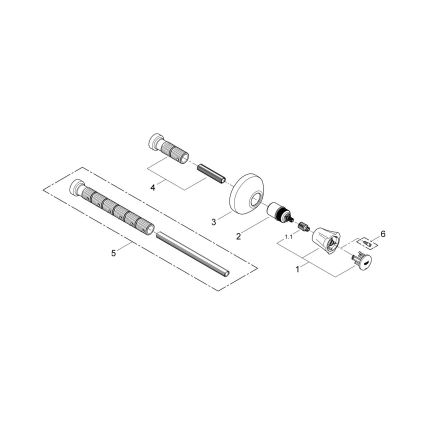 GROHE 19808001 - Set exterior pentru valvă încastrată COSTA L, crom lucios