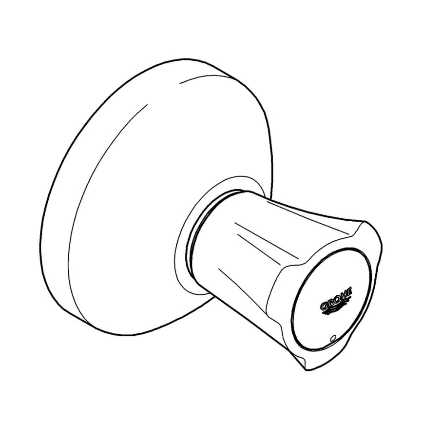 GROHE 19808001 - Set exterior pentru valvă încastrată COSTA L, crom lucios