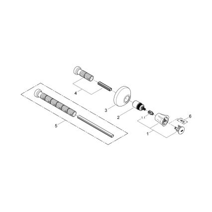 GROHE 19809001 - Cap superior pentru ventil incastrat COSTA L, crom lucios