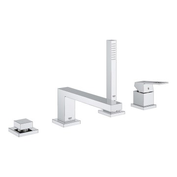 GROHE 19897001 - Baterie de cadă cu montaj în patru orificii EUROCUBE, crom lucios
