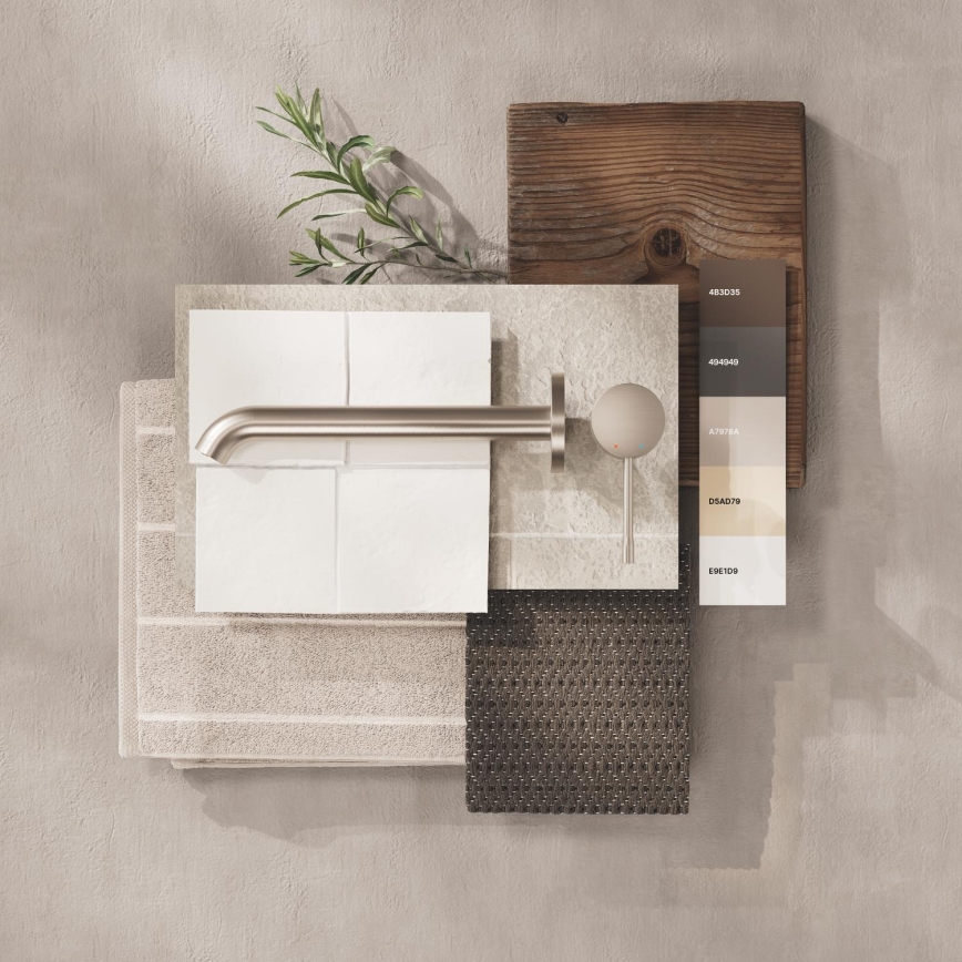 GROHE 19967DC1 - Baterie pentru lavoar ESSENCE, 230 mm, montaj în 2 orificii, inox