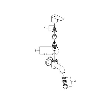 GROHE 20238001 - Ventil de scurgere DN 15, crom lucios