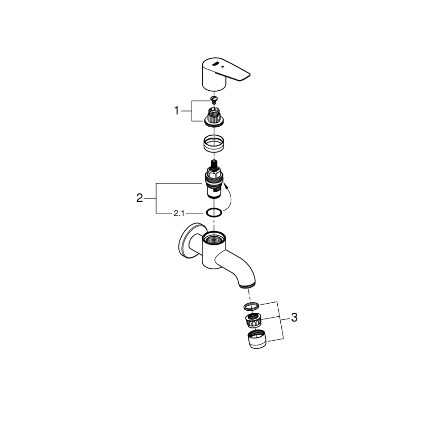 GROHE 20238001 - Ventil de scurgere DN 15, crom lucios