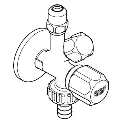 GROHE 22035000 - Ventil unghiular combinat UNIVERSAL DN 15 crom lucios