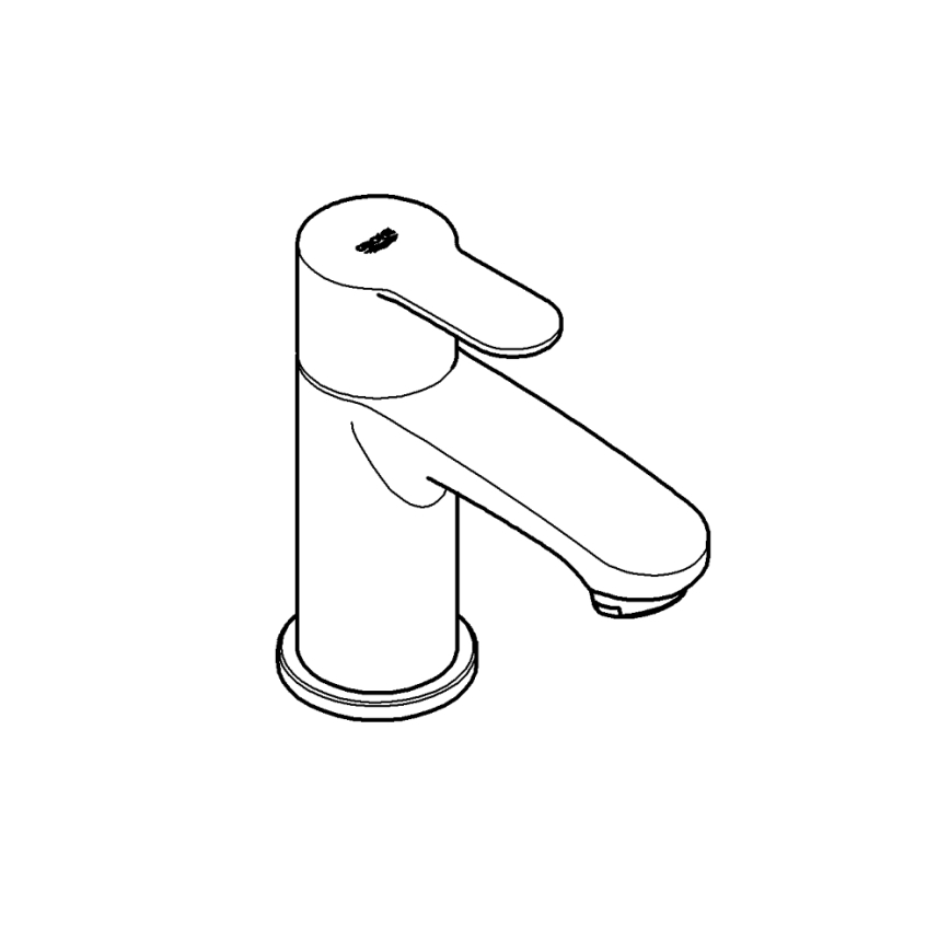 GROHE 23039002 - Baterie monocomandă EUROSTYLE COSMOPOLITAN, mărime XS, crom