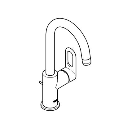 GROHE 23091000 - Baterie pentru lavoar BAULOOP 310 mm, crom lucios