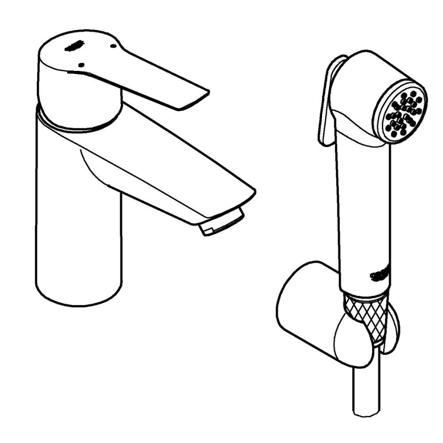 GROHE 23123003 - Baterie pentru lavoar START 165 mm, crom lucios