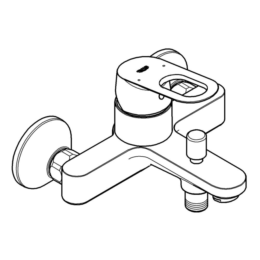 GROHE 23341000 - Baterie pentru cadă BAULOOP DN 15, crom lucios