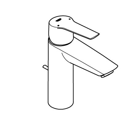 GROHE 234552432 - Baterie pentru lavoar START 192 mm neagră