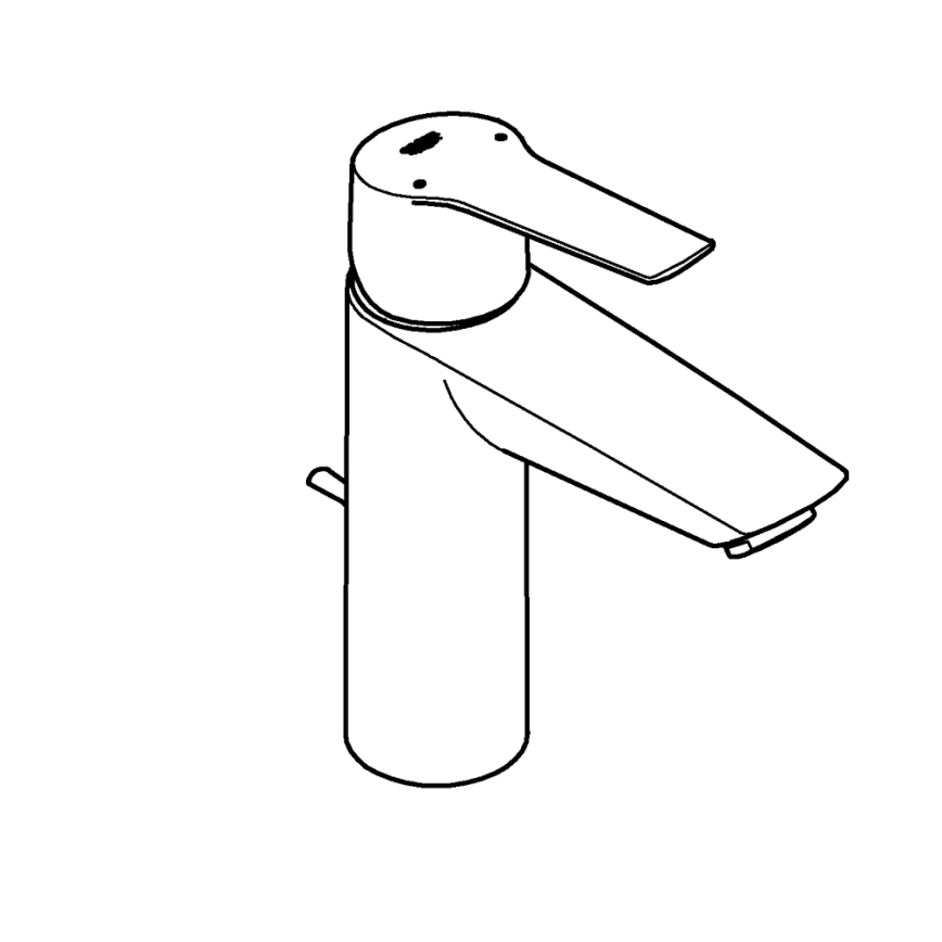 GROHE 234552432 - Baterie pentru lavoar START 192 mm neagră