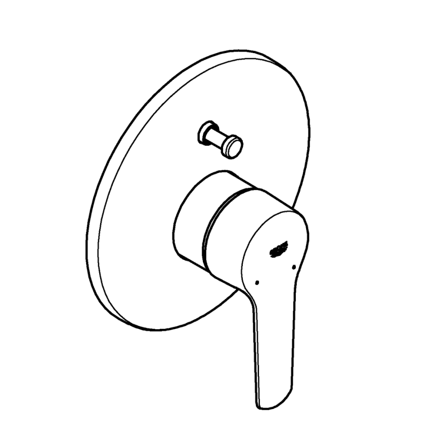 GROHE 23558002 - Baterie pentru cadă START, crom lucios