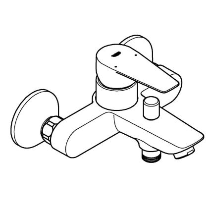 GROHE 23605001 - Baterie pentru cadă BAUEDGE 150±15 mm, crom lucios