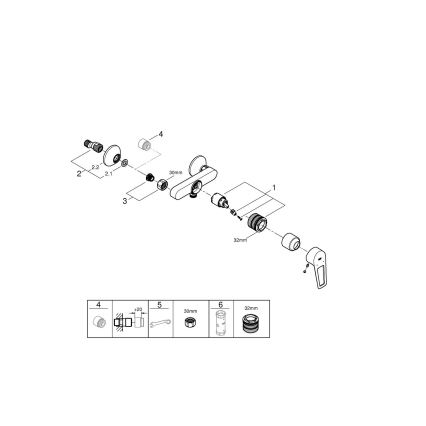 GROHE 23634001 - Baterie de duș DN 15, crom lucios