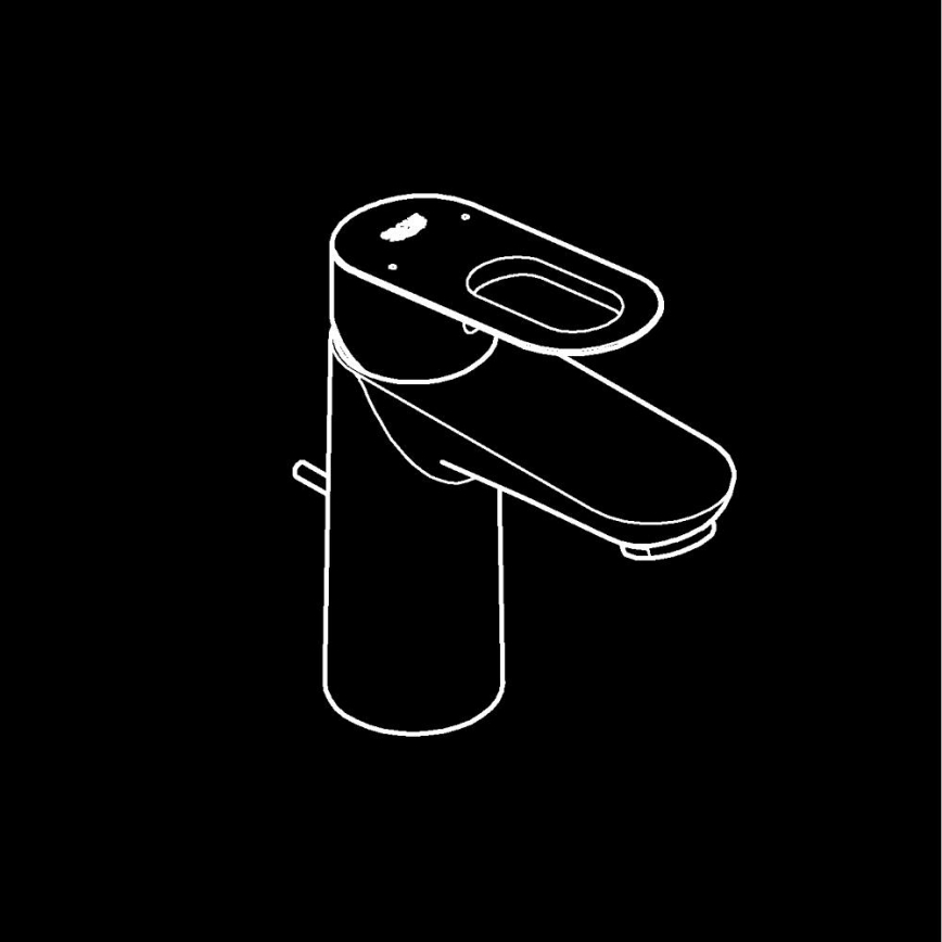 GROHE 23803000 - Baterie pentru lavoar EUROSMART, crom lucios