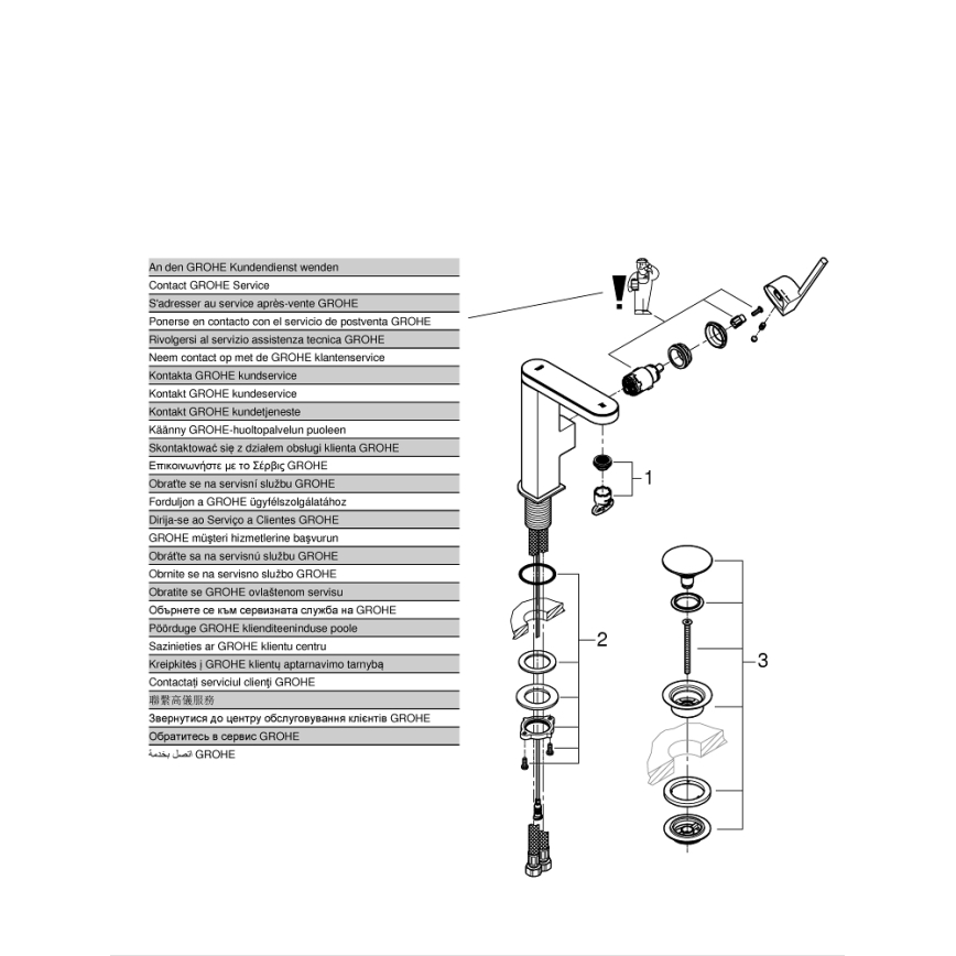 GROHE 23958003 - Baterie PLUS, mărime M, crom lucios