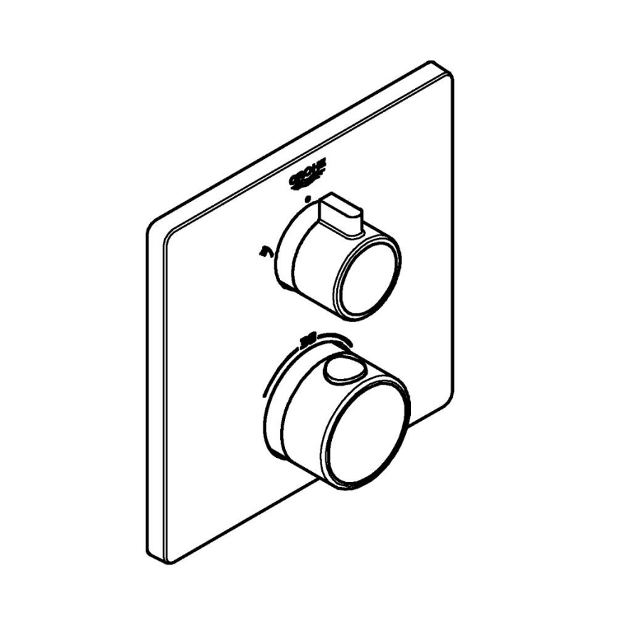 GROHE 24079000 - Baterie termostatică pentru duș GROHTHERM, crom lucios