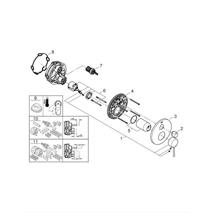 GROHE 24092DC1 - Baterie ESSENCE din oțel inoxidabil