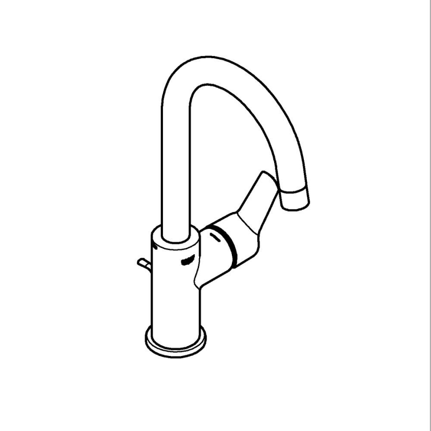 GROHE 24203002 - Baterie pentru lavoar START, mărime L, crom lucios