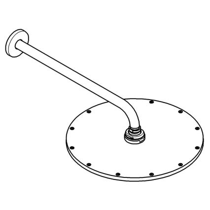 GROHE 26066AL0 - Cap de duș RAINSHOWER COSMOPOLITAN 310/380 mm, grafit