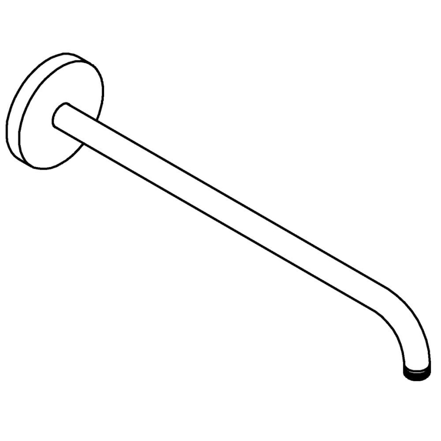 GROHE 26146000 - Braț de duș RAINSHOWER, 422 mm, crom lucios