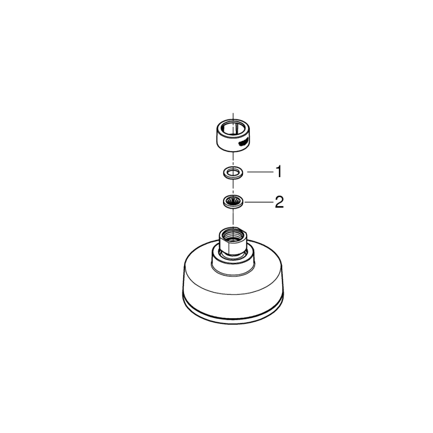 GROHE 26366001 - Cap de duș RAINSHOWER 210 mm, crom lucios