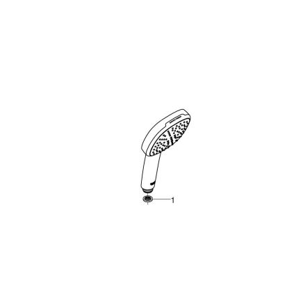 GROHE 263972431 - Duș de mână VITALIO COMFORT 110, 162 × 110 mm, negru