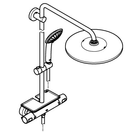 GROHE 26401001 - Sistem de duș VITALIO JOY SYSTEM 310, crom lucios
