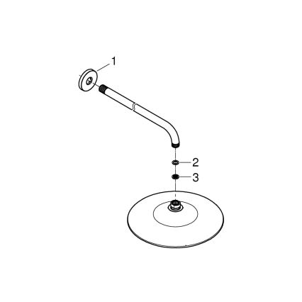 GROHE 26459000 - Cap de duș EUPHORIA 260, 380 mm, crom lucios
