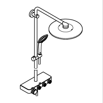 GROHE 26507000 - Sistem de duș EUPHORIA SMARTCONTROL 310 DUO, crom lucios