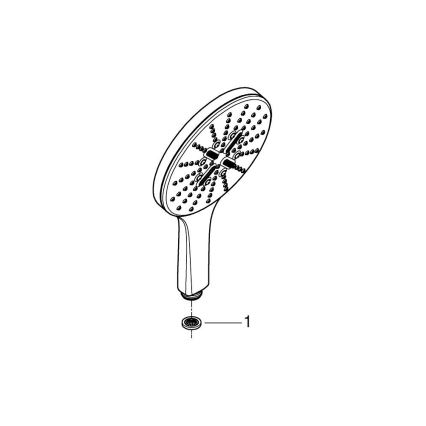 GROHE 26554LS0 - Duș de mână RAINSHOWER SMARTACTIVE 150 mm, crom lucios