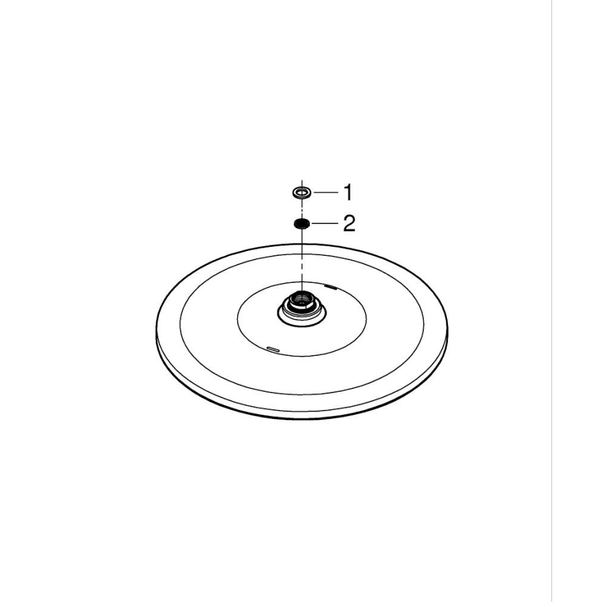 GROHE 26561000 - Cap de duș RAINSHOWER 310 mm crom lucios