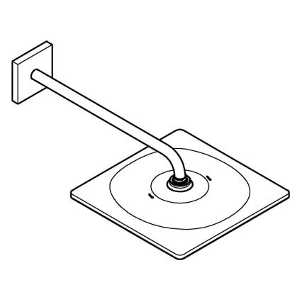 GROHE 26564000 - Set cu cap de duș RAINSHOWER MONO 310 CUBE 422 mm crom