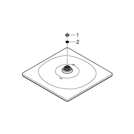 GROHE 26568000 - RAINSHOWER MONO 310 CUBE - cap de duș 310 × 310 mm, crom