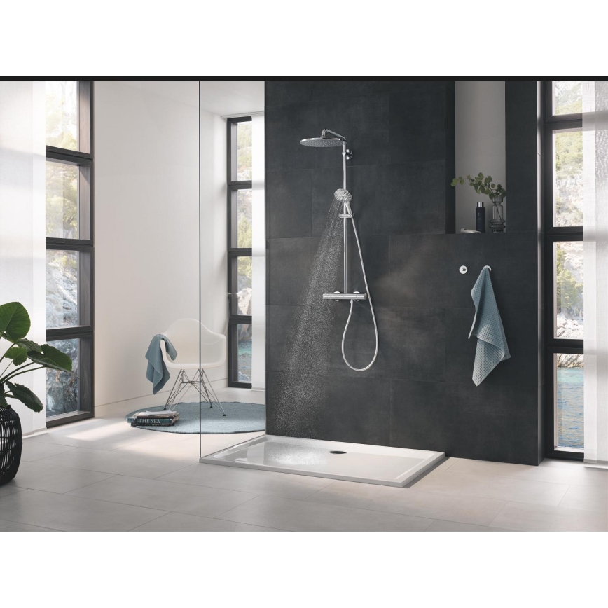 GROHE 26574000 - Duș de mână RAINSHOWER SMARTACTIVE 130 mm, crom lucios