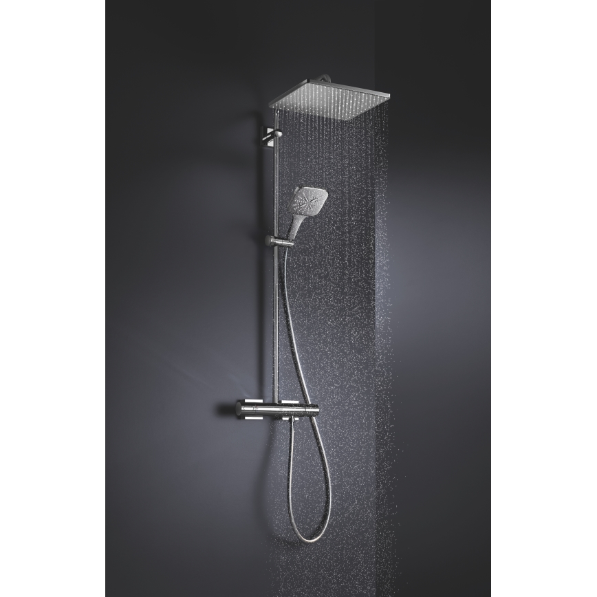 GROHE 26582000 - Duș de mână RAINSHOWER SMARTACTIVE 130 CUBE, crom lucios