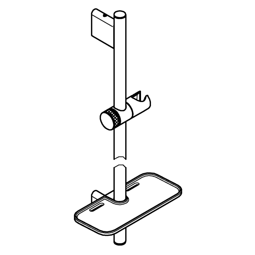 GROHE 26603DA0 - Bară de duș RAINSHOWER SMARTACTIVE 900 mm, finisaj bronz