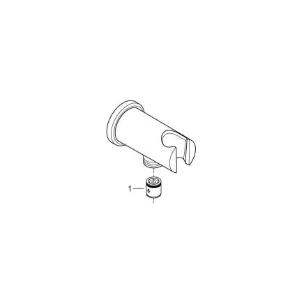 GROHE 26658000 - Racord de perete cu suport integrat pentru duș Ø 48 mm cromat