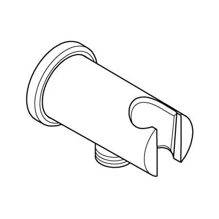 GROHE 26658000 - Racord de perete cu suport integrat pentru duș Ø 48 mm cromat
