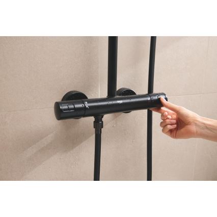 GROHE 266962431 - Sistem de duș VITALIO COMFORT 250, 250 × 250 mm, negru