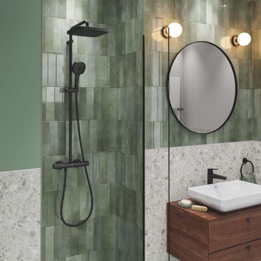 GROHE 266962431 - Sistem de duș VITALIO COMFORT 250, 250 × 250 mm, negru