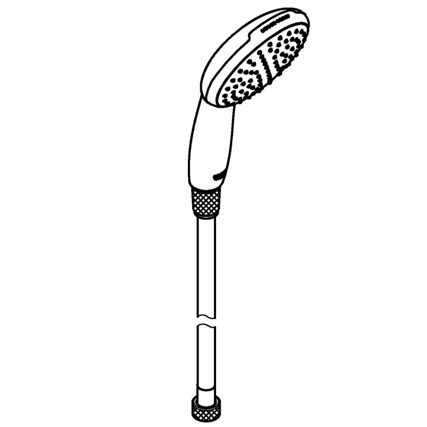 GROHE 26720001 - Duș de mână VITALIO START 110, furtun 1500 mm, crom lucios