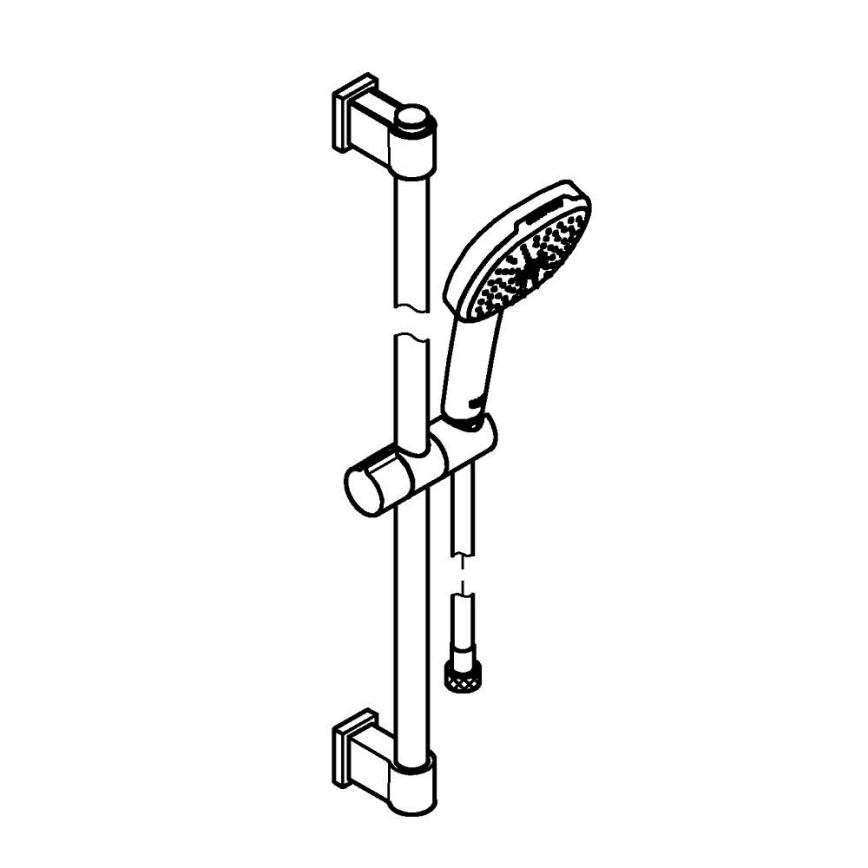 GROHE 26928001 - Set de duș VITALIO COMFORT 110, 600 mm, crom lucios