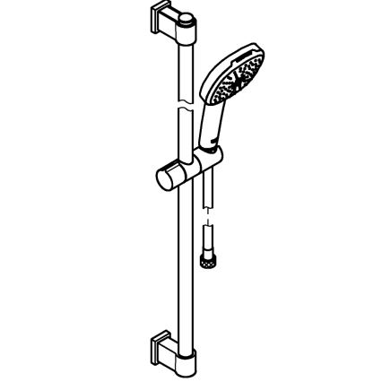 GROHE 269302431 - Set de duș VITALIO COMFORT 110, 900 mm, negru