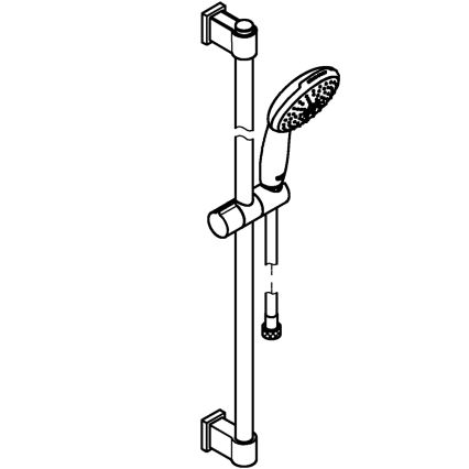 GROHE 269542431 - Set de duș VITALIO START 110 900 mm negru