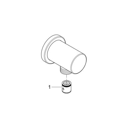 GROHE 27057DL0 - Cot de perete RAINSHOWER DN 15, cupru periat