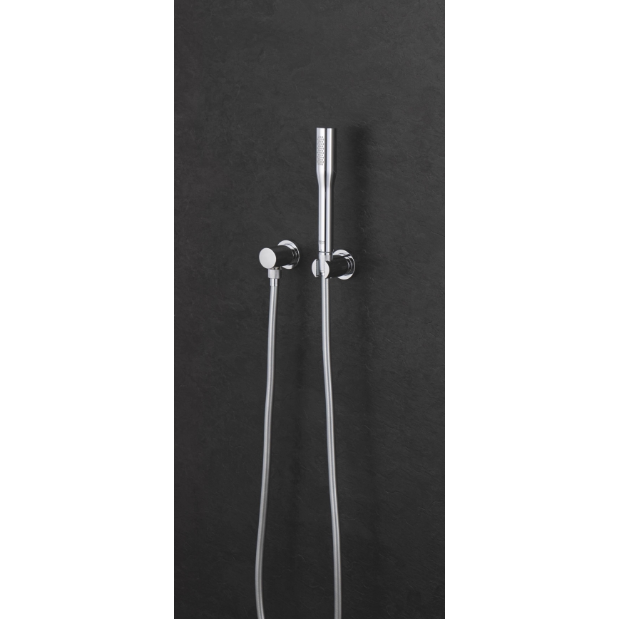 GROHE 27074000 - Suport de perete pentru duș RAINSHOWER cu rozetă rotundă, crom lucios