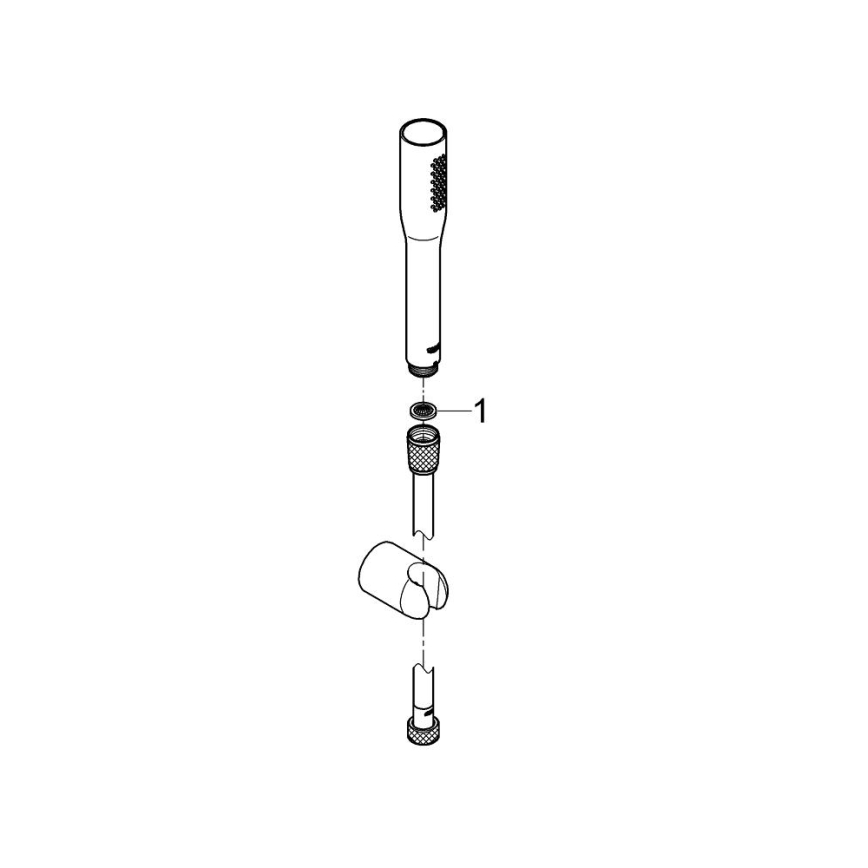 GROHE 27459000 - Set de duș VITALIO GET STICK, 1500 mm, crom lucios