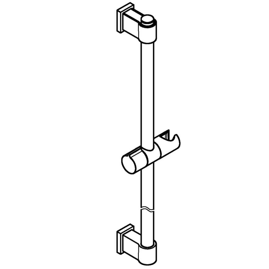 GROHE 27724001 - Bară de duș VITALIO UNIVERSAL 600 mm crom lucios