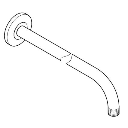GROHE 27851000 - braț de duș TEMPESTA 400 mm, crom lucios